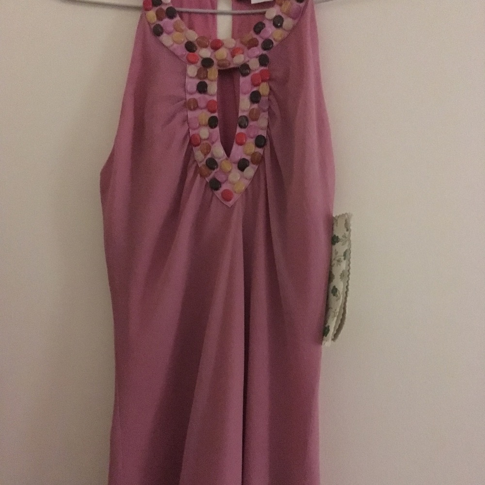 Beaded two layer top.